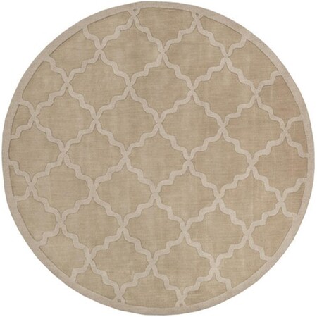 Artistic Weavers Central Park Abbey Round Handloomed Area Rug- Tan - 7 ft. 9 in. AWHP4020-79RD
